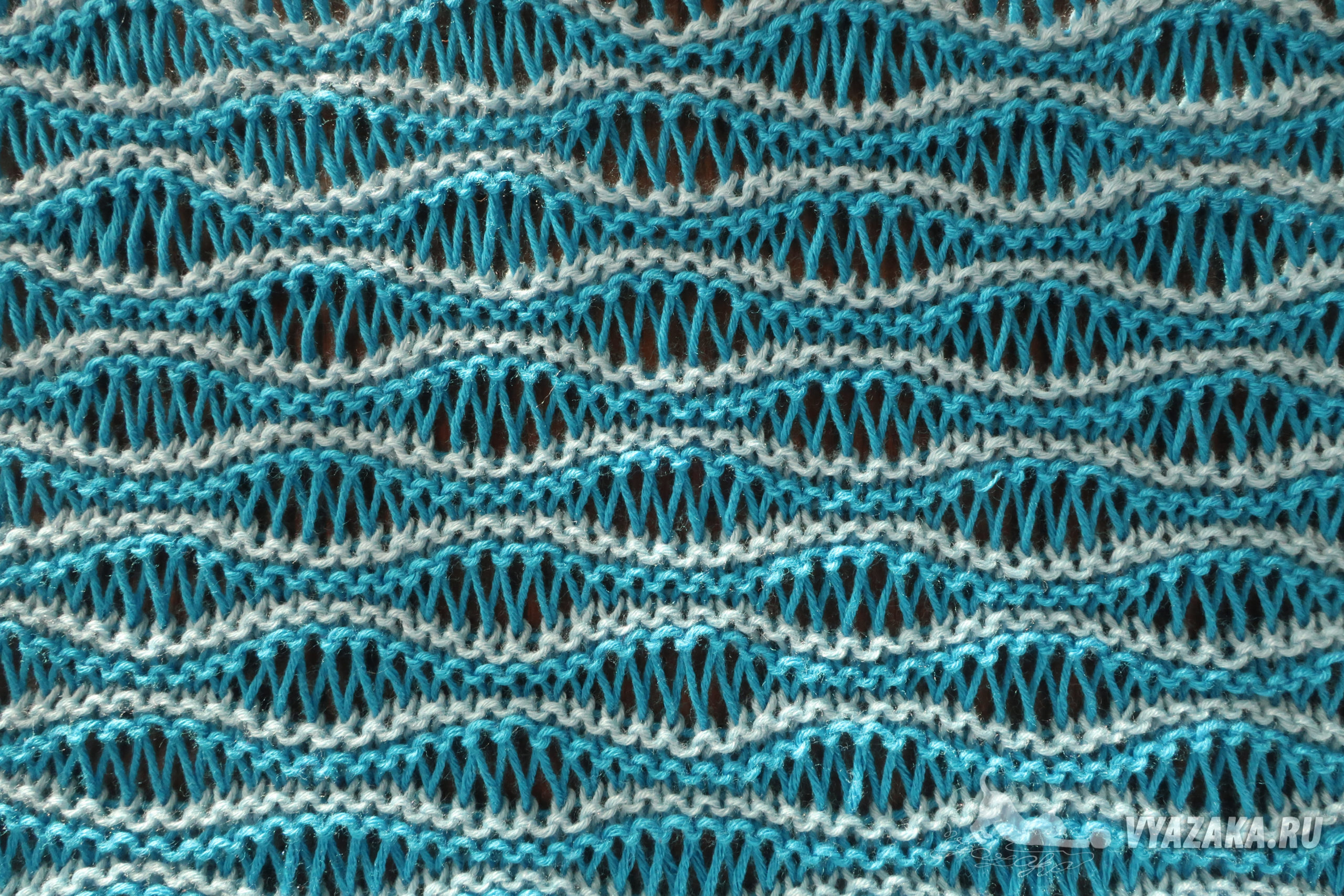 Схемы узора волна вязание спицами